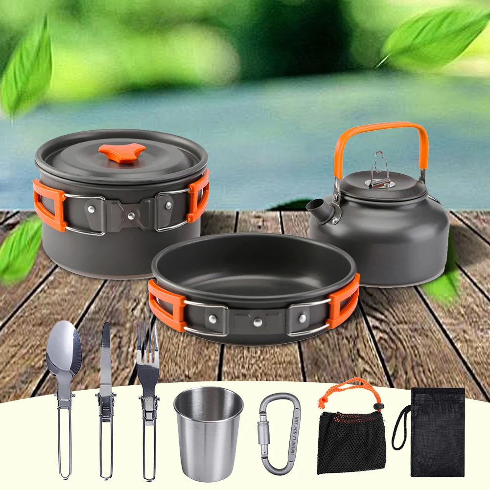 Kit de cuisine de camping, bou - Camping Cooking Pot Stainless Steel avis et prix