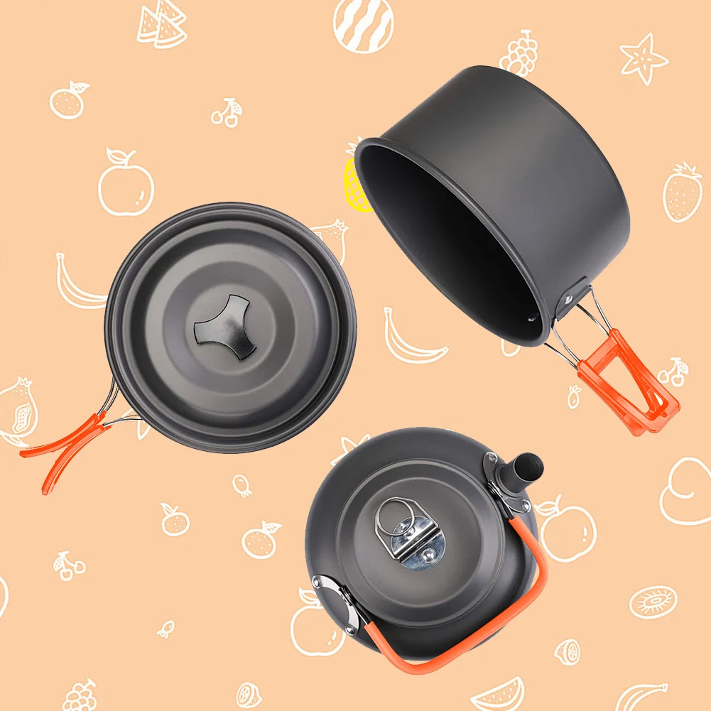 Kit de cuisine de camping, bou - Camping Cooking Pot Stainless Steel avis et prix