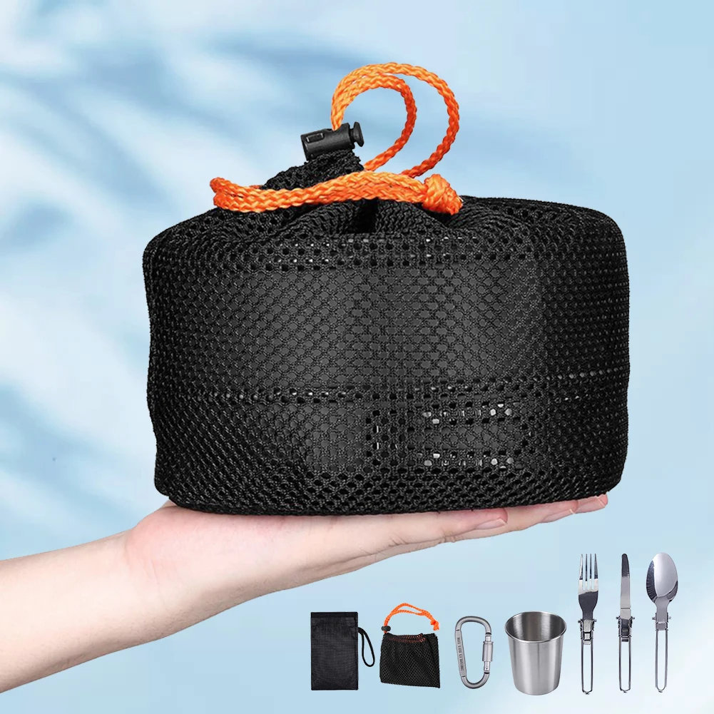 Kit de cuisine de camping, bou - Camping Cooking Pot Stainless Steel avis et prix