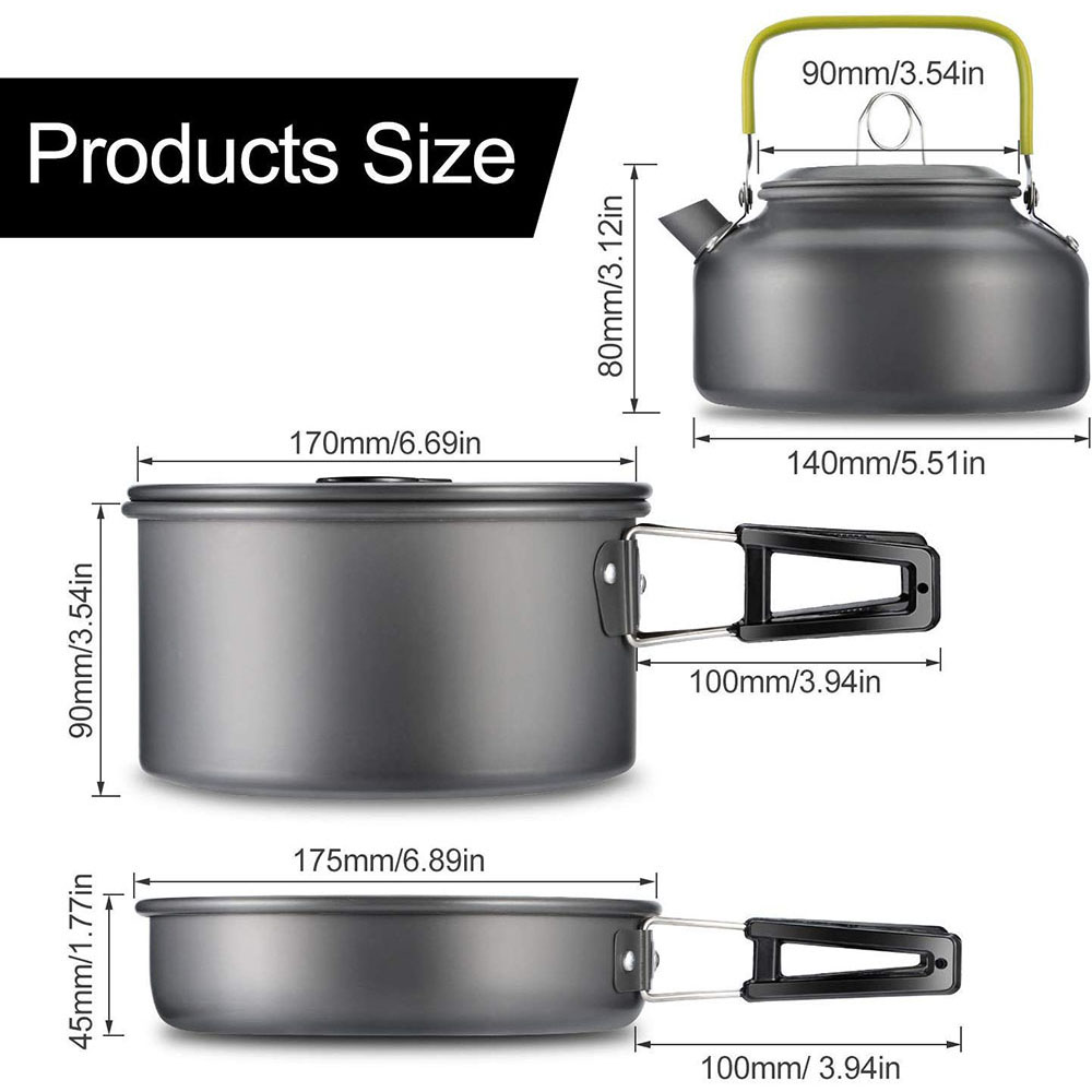 Ensemble de vaisselle de campi - Camping Cooking Sets avis et prix