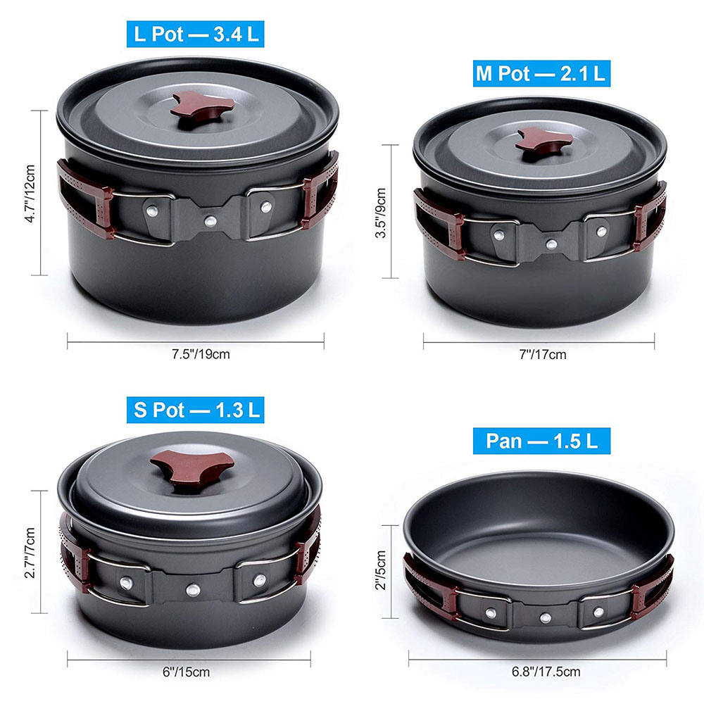 Kit de batterie de cuisine de  - Camping Cooking Hardware avis et prix