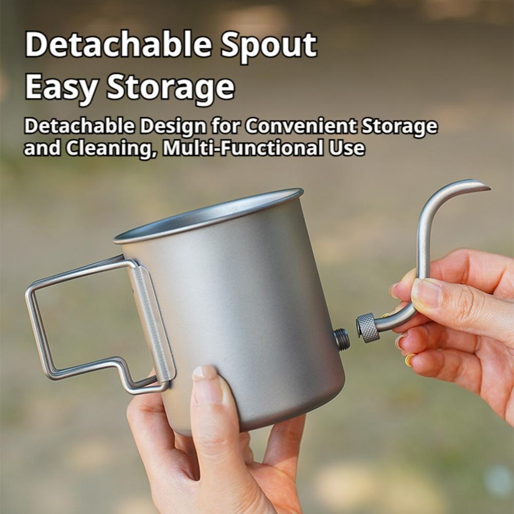 Bouilloire à café en titane pu - Camping Cooking Set Lightweight avis et prix