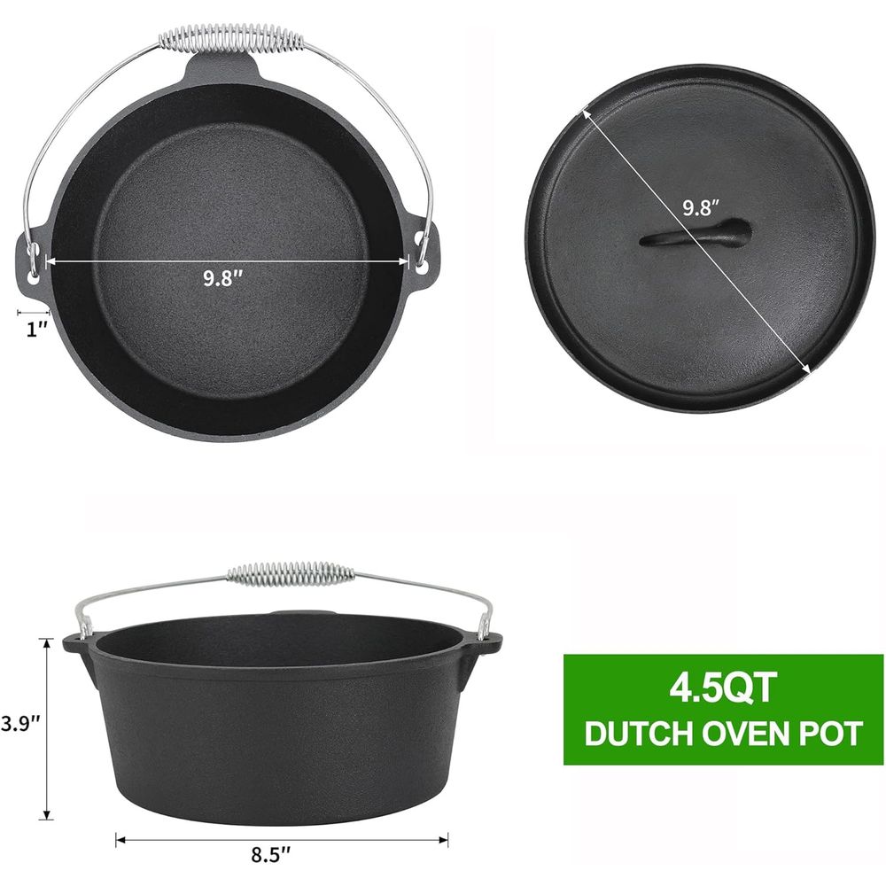 Ensemble de cuisson 8 pièces e - Skillet Cast Iron Camp avis et prix
